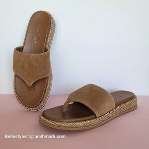 DONALD PLINER Aneeta Wedge Slip-on Sandals- Women’s Size 9.5M -Saddle Color⭐